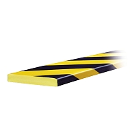 Varovný a ochranný profil 16, černá / žlutá, 500 cm